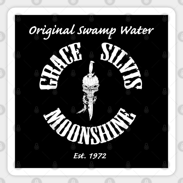 Grace Silvis Moonshine Label Magnet by CaedisSilvis